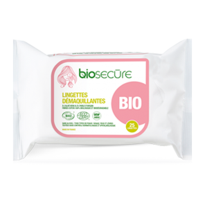 Biosecure lingettes démaquillantes 25 unités bio