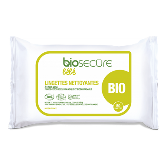 Biosecure bébé 50 lingettes nettoyantes