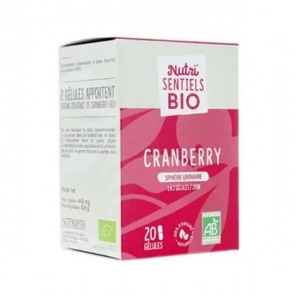 Nutrisanté nutri'sentiels cranberry bio 20 gélules