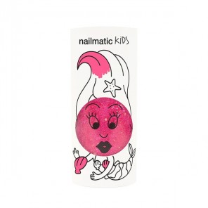 Nailmatic kids vernis sissi base eau – rose pailleté 8ml