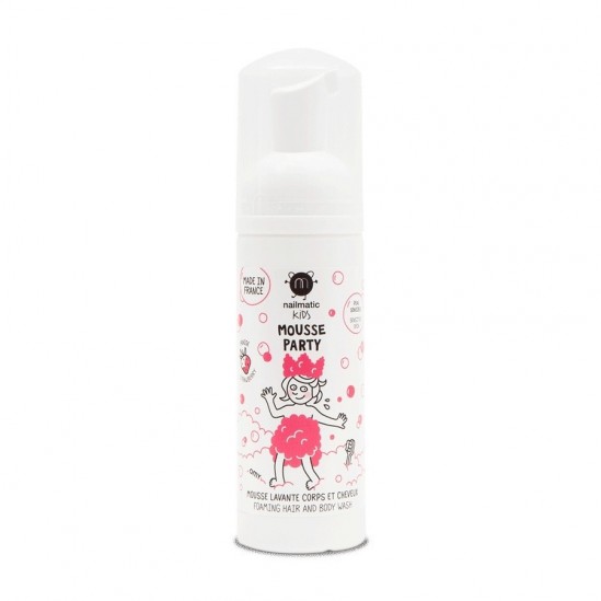 Nailmatic kids mousse party fraise corps et cheveux 150ml