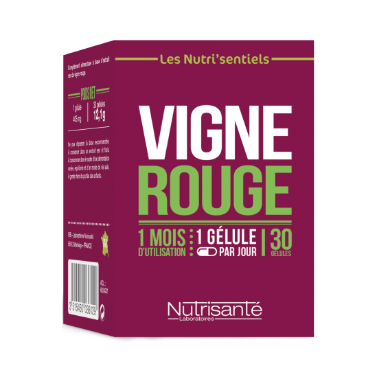 Nutrisanté nutri'sentiels vigne rouge 30 gélules