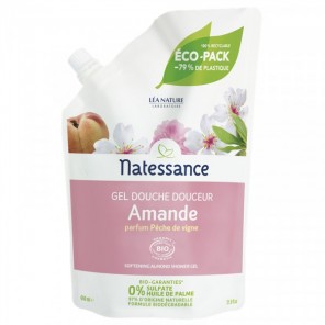 Natessance eco-pack gel douche douceur amande 650ml