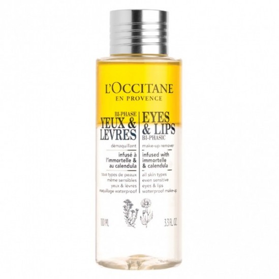 L'occitane bi-phase yeux et lèvres démaquillant visage 100ml