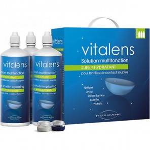 Horizane vitalens solution multifonction lentilles de contact 3x360ml