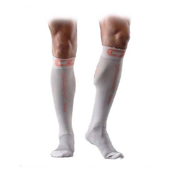 Cizeta medicali sport chaussettes récupération blanc/orange taille 2