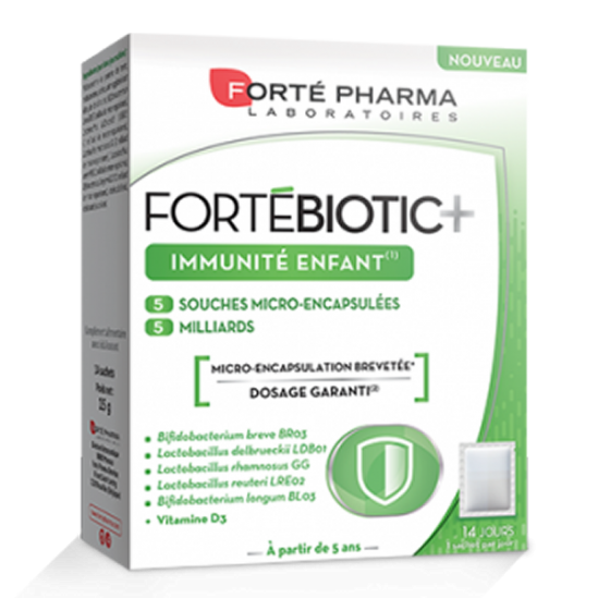 Forté pharma fortébiotic+ immunité enfant 14 sachets