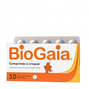 Biogaia 10 comprimés à croquer arôme citron