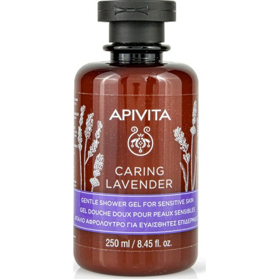 Apivita caring lavender gel douche doux peaux sensibles 250ml