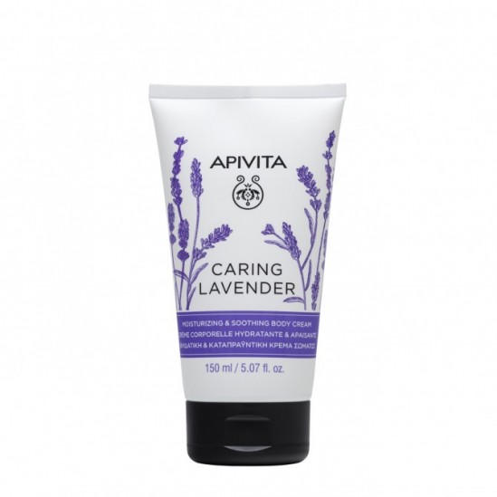 Apivita caring lavender crème corps hydratante & apaisante 150ml