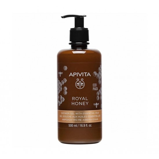 Apivita royal honey gel douche ecopack 500ml