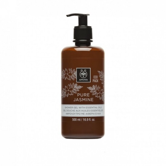 Apivita pure jasmine gel douche aux huiles essentielles 500ml