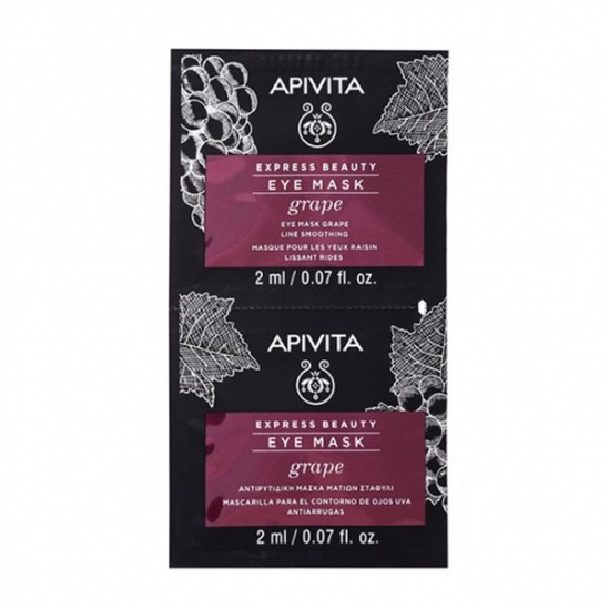 Apivita masque yeux raisin 2x2ml