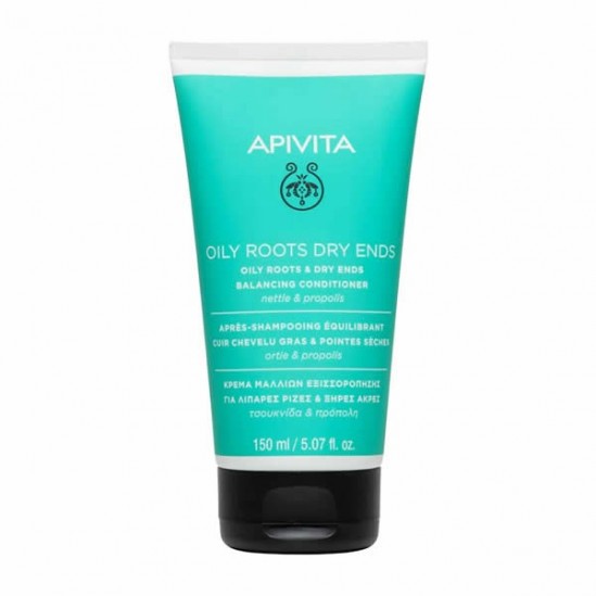 Apivita oily roots dry ends après-shampooing équilibrant 150ml