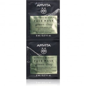 Apivita express beauty masque visage argile verte 6x2x8ml