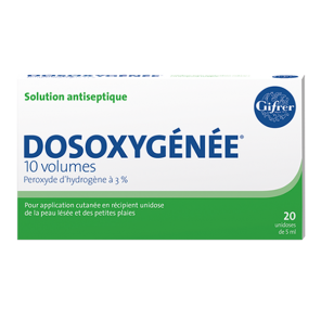 Gifrer Dosoxygénée 10 volumes 20 unidoses de 5ml