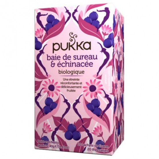 Pukka infusion de baie de sureau et échinacée bio 20 sachets