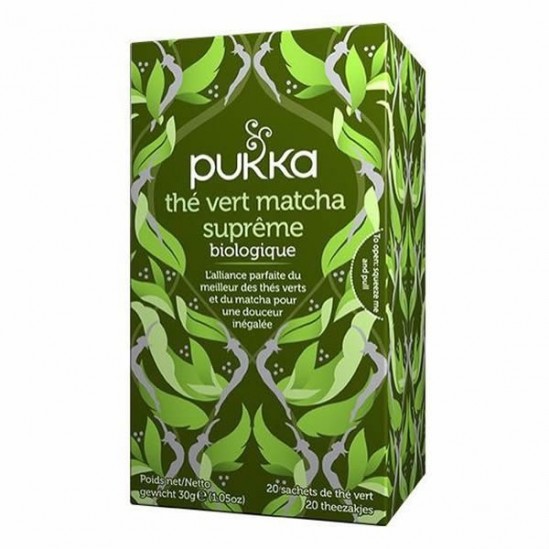 Pukka thé vert matcha suprême bio 20 sachets