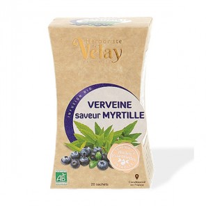 Pagès infusion bio verveine saveur myrtille 20 sachets 36g