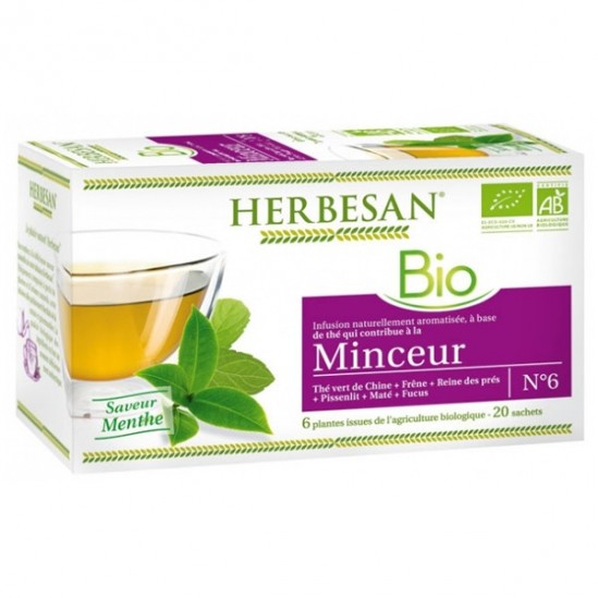 Herbesan bio infusion minceur n°6 20 sachets