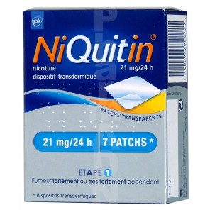 Niquitin 21mg/24h transdermique boite 7