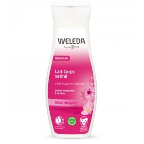 Weleda lait corps satiné rose musquée 200ml