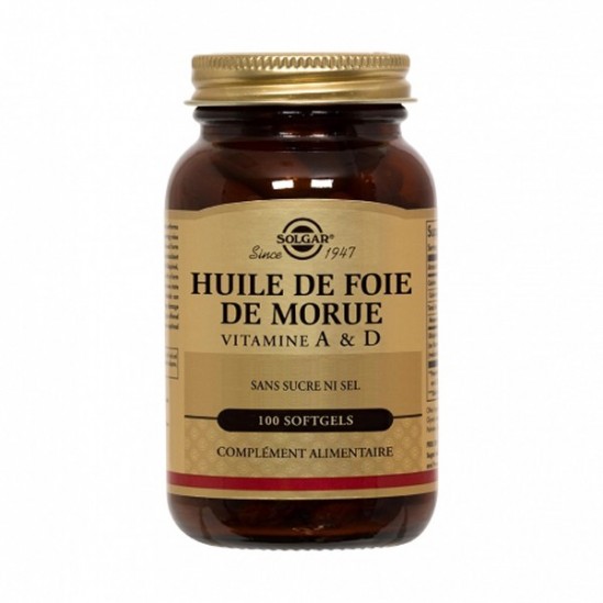 SOLGAR HUILE FOIE MORUE 100 GELS