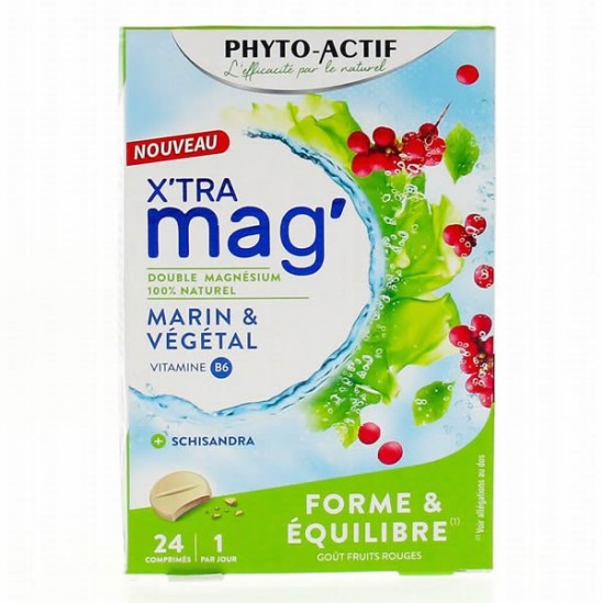 Phyto-actif x'tra mag forme & équilibre 24 comprimés 60g