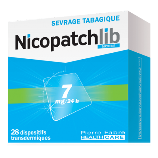 Nicopatch 7mg/24h dispositif transdermique 28 patchs