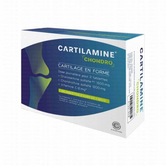 E-sciences cartilamine chondro cartilage en forme 60 tablettes