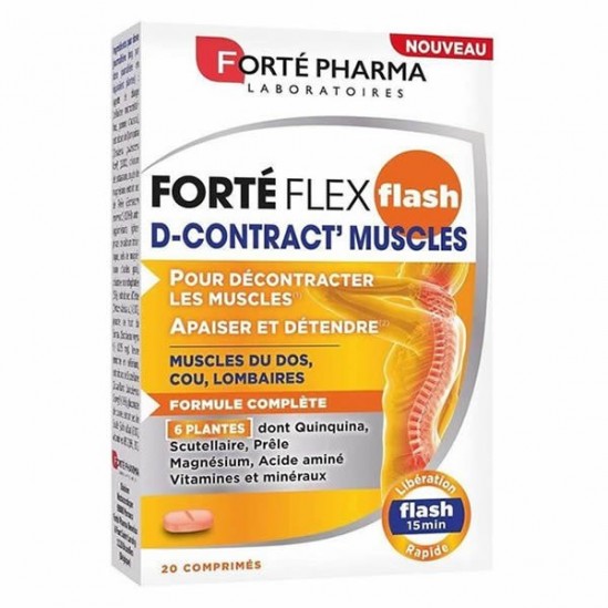 Forté pharma forté flex flash D-contract'muscles 20 comprimés