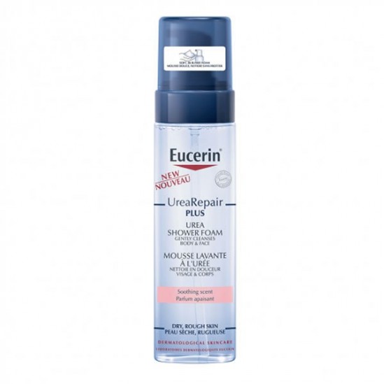 Eucerin urearepair plus mousse lavante à l'urée 200ml