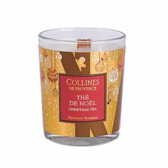 Collines de provence bougie parfumée thé de noël 75g