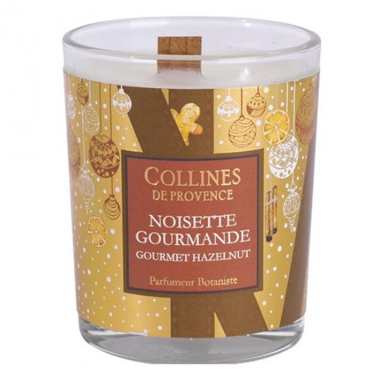 Collines de provence bougie parfumée noisette gourmande 180g