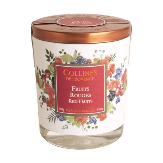 Collines de provence bougie parfumée fruits rouges 180g