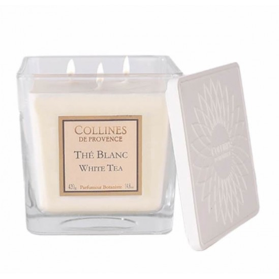 Collines de provence bougie parfumée thé blanc 420g