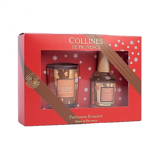 Collines de provence coffret cadeau cannelle orange