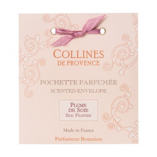 Collines de provence pochette parfumée plume de soie