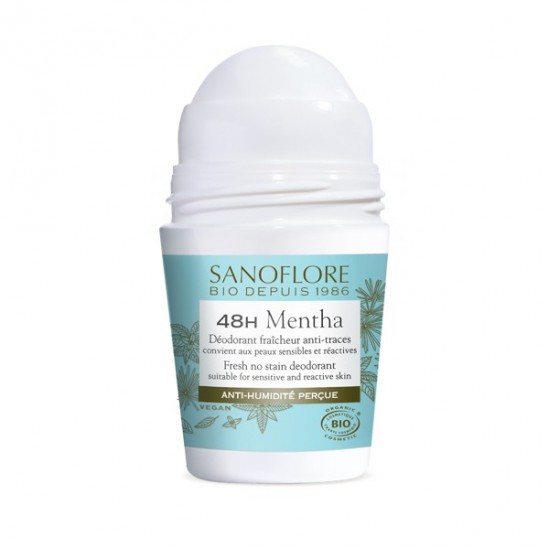 Sanoflore déodorant mentha efficacité 24h 50mlx2