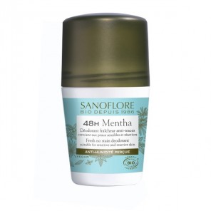 Sanoflore déodorant mentha efficacité 24h 50mlx2