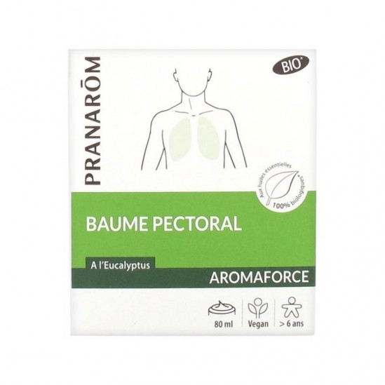 Pranarôm baume pectoral à l'eucalyptus 80ml