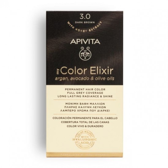 Apivita color elixir 3.0 brun foncé