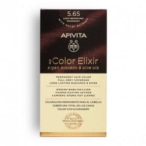 Apivita color elixir 5.65 acajou rouge brun clair