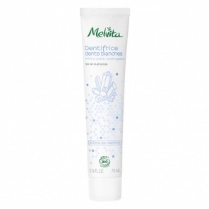 Melvita dentifrice dents blanches arôme de menthe 75ml