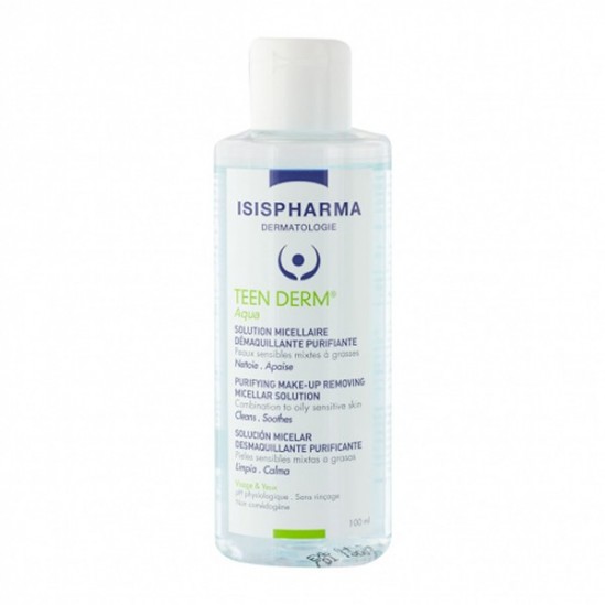 Isispharma teen derm aqua solution micellaire purifiante 100ml