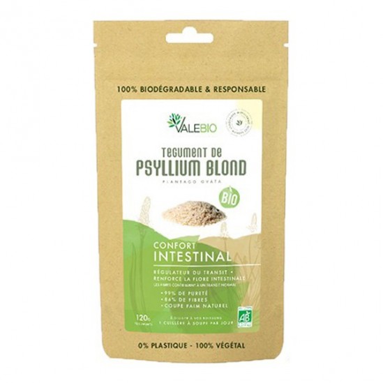 Valebio tégument de psyllium blond bio 120g