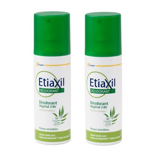 Cooper etiaxil déodorant végétal 24h spray 2x100ml