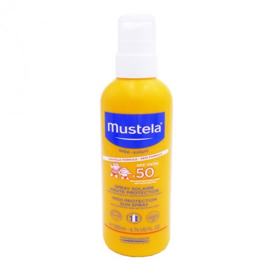 Mustela spray solaire haute protection enfant spf50 200ml