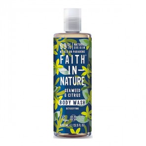 Faith in nature gel douche bain aux algues et agrumes 400ml