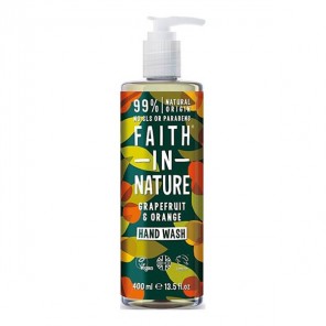 Faith in nature savon liquide mains au pamplemousse & orange 400ml